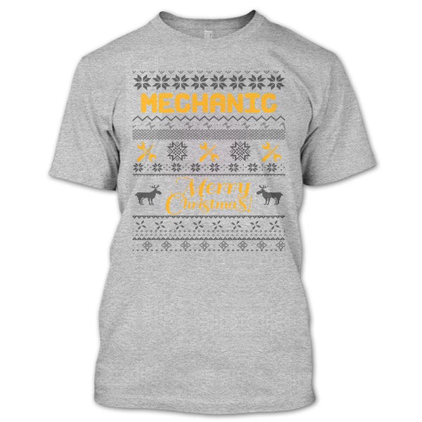 Mechanic Merry Christmas T Shirt, Gift For Merry Christmas T Shirt