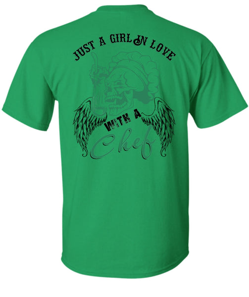 Just A Girl In Love With A Chef T Shirt, I Love Cooking T Shirt