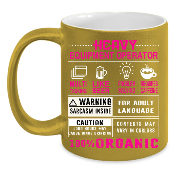 Heavy Equipment Operator Coffee Mug, Cute Welder Coffee Cup