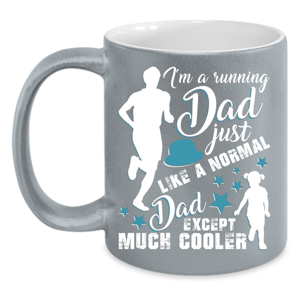 I'm A Running Dad Coffee Mug, Cool Running Dad Coffee Cup