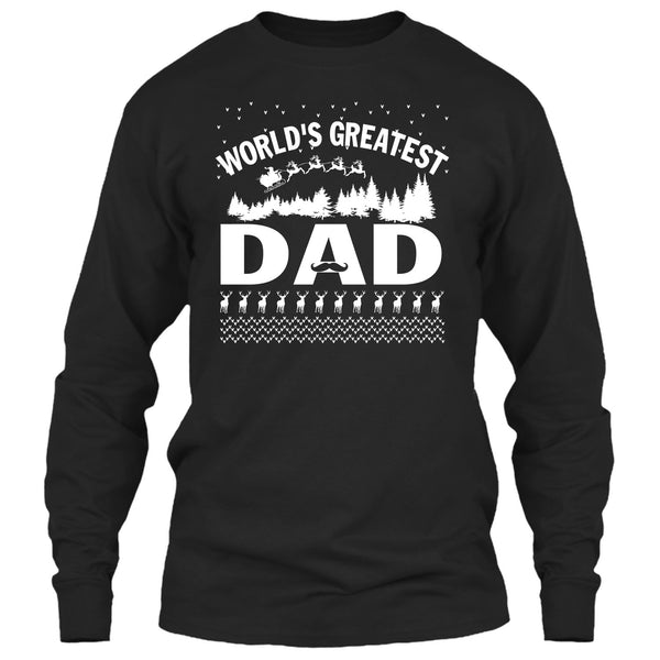 World's Greatest Dad T Shirt, Dad Merry Christmas T Shirt