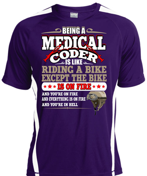 Being A Medical Coder T Shirt, Like Riding A Bike T Shirt, Cool Shirt
