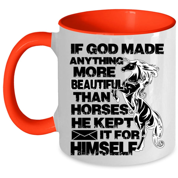 I Love Horses Coffee Mug, My Horses Accent Mug
