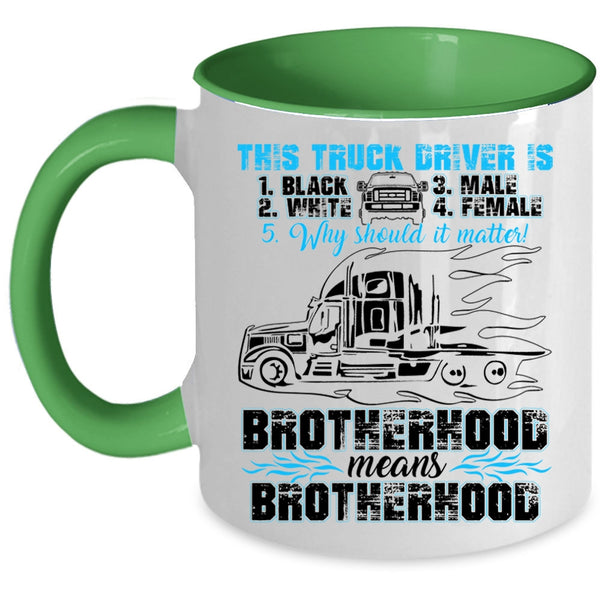 Cool Gift For Truck Driver Coffee Mug, Truck Driver Accent Mug