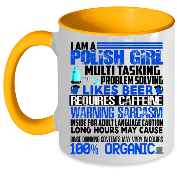 Cute Gift For Polish Girl Coffee Mug, I Am A Polish Girl Accent Mug