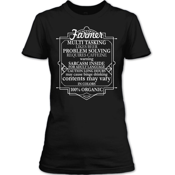 Farmer Multi Tasking T Shirt, 100% Organic T Shirt