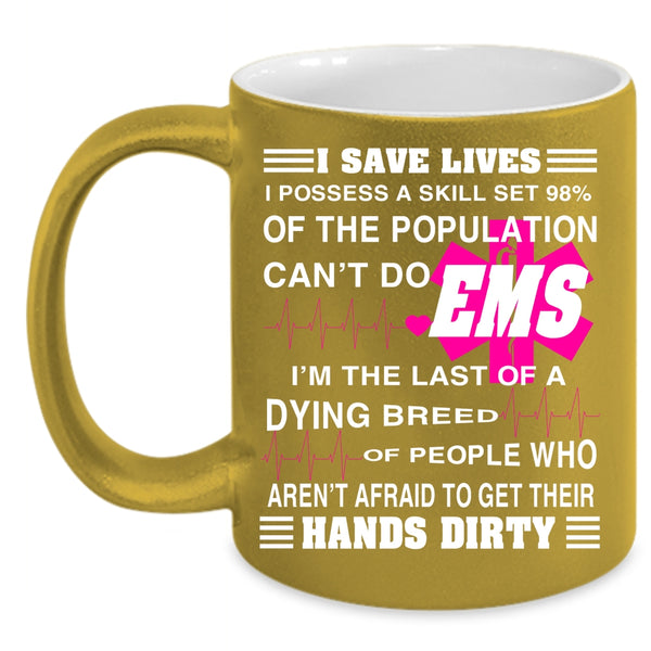 I Save Lives Coffee Mug, Cute Gift For Nurse Coffee Cup