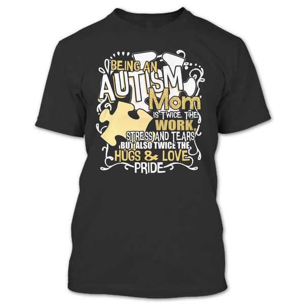 A black t-shirt with the shopify logo