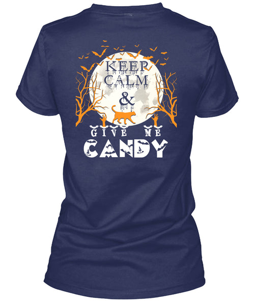 Keep Calm And Give Me Candy T Shirt, I Love Christmas T Shirt