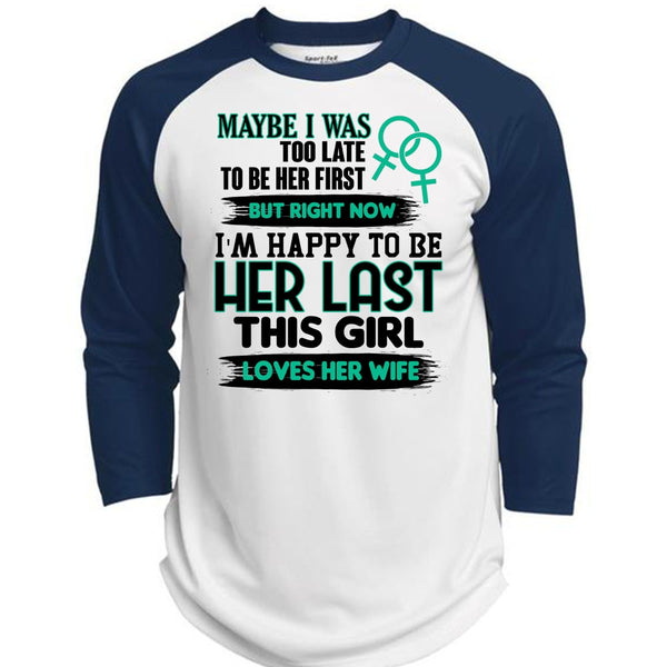 This Girl Loves Her Wife T Shirt, I Love Husband T Shirt, Awesome T-Shirts  (Polyester Game Baseball Jersey)