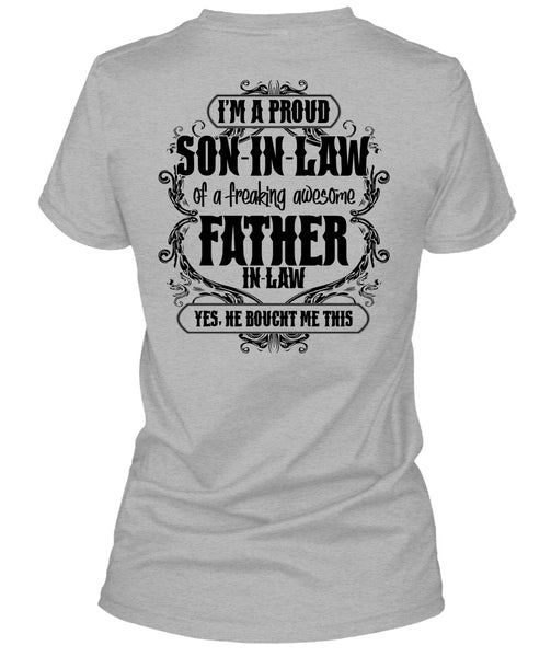 I'm A Proud Son In Law T Shirt, I Love Papa T Shirt