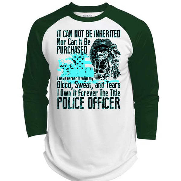 It Forever The Title Police Officer T Shirt, I Love Police T Shirt, Awesome T-Shirts  (Polyester Game Baseball Jersey)