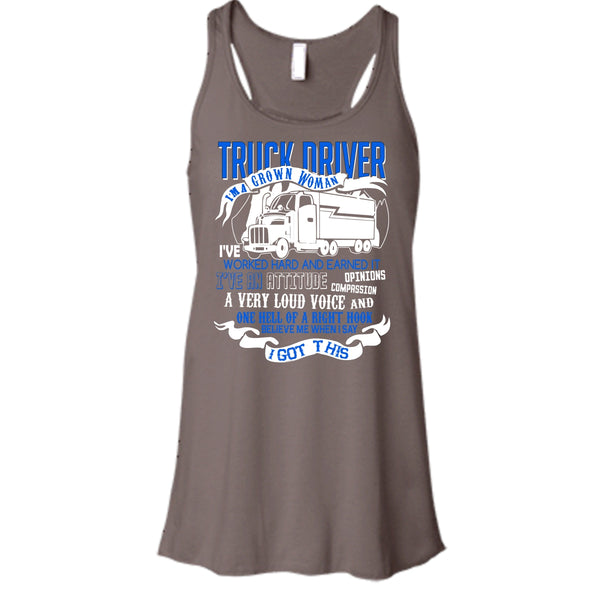 Trucker Driver T Shirt, I'm A Grow Woman Tank Top