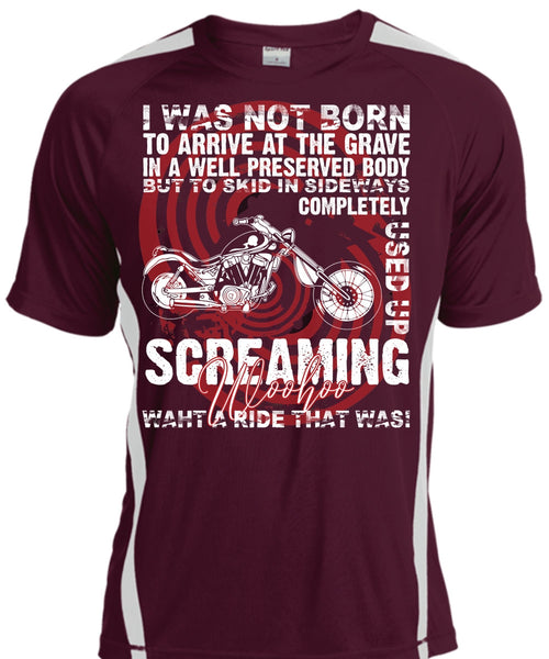 I Was Not Born To Arrive T Shirt, Being A Biker T Shirt, Cool Shirt