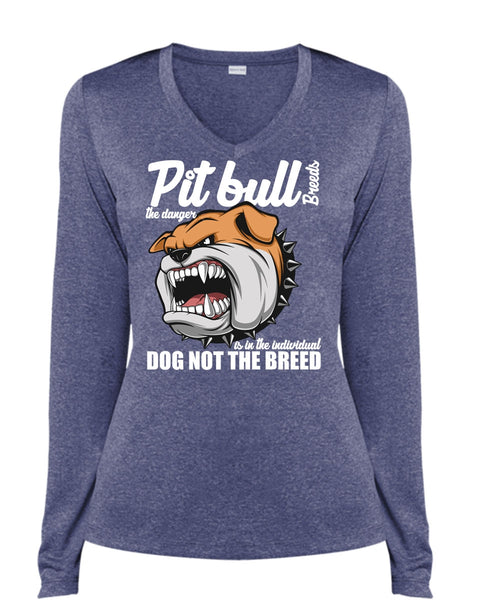 Pit Bull Breeds The Danger T Shirt, Dog Not The Breed T Shirt