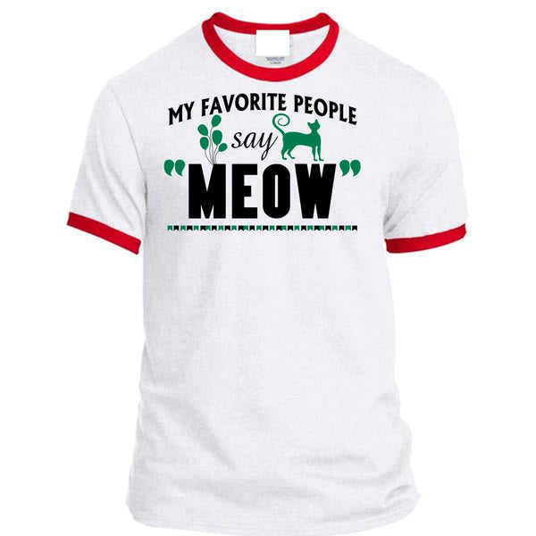 My Favorite People Say Meow T Shirt, I Love My Cat T Shirt