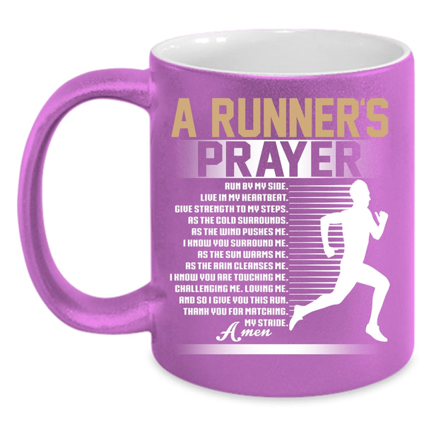 A Runner's Prayer Coffee Mug, Best Gift For Runner Coffee Cup