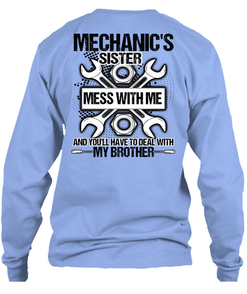 Mechanic's Sister T Shirt, I Love Mechanic T Shirt