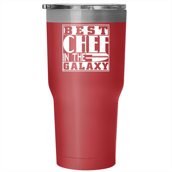 Best Chef In The Galaxy Tumbler 30 oz Stainless Steel, Awesome Gift For Chef Travel Mug