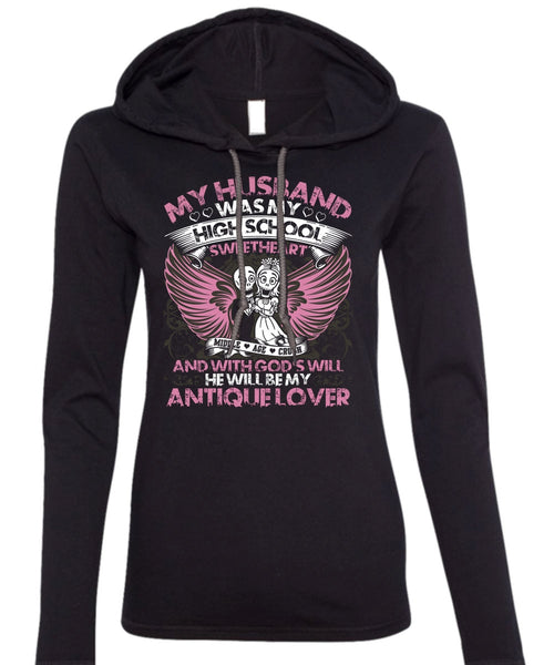 My Husband Was My High School T Shirt, Being A Husband T Shirt (Anvil Ladies Ringspun Hooded)