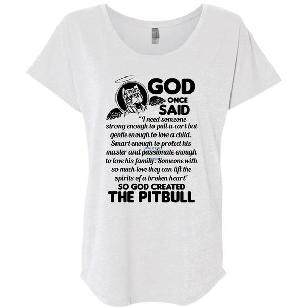 God Created The Pit Bull T Shirt, I Love Dog T Shirt, Awesome T-Shirts