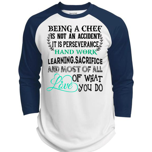 Being A Chef Is Not An Accident T Shirt, Being A Chef T Shirt, Awesome T-Shirts  (Polyester Game Baseball Jersey)