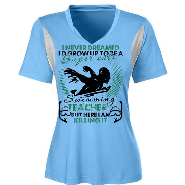 Cute Swimming Teacher T Shirt, I Love Swimming T Shirt, Awesome T-Shirts
