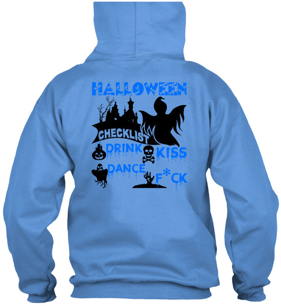 Halloween Checklist Drink Kiss Dance T Shirt, Wait For Halloween T Shirt