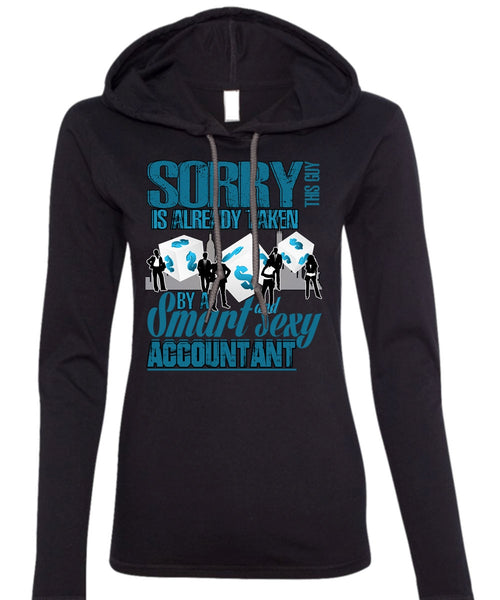 Smart Accountant T Shirt, Being An Accountant T Shirt (Anvil Ladies Ringspun Hooded)