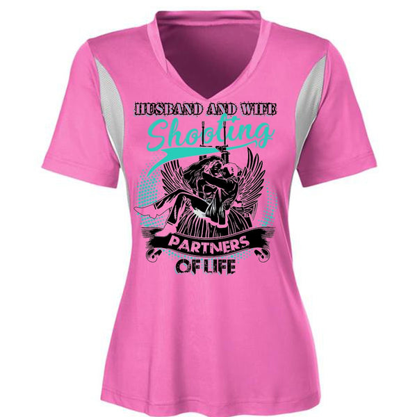 Husband And Wife Shooting Partners Of Life T Shirt, I Love Husband T Shirt, Awesome T-Shirts