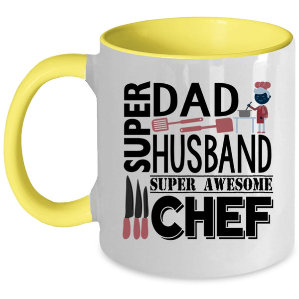 Awesome Chef Coffee Mug, Dad And Husband Accent Mug