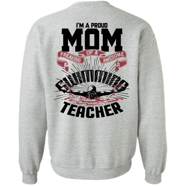 I Love Swimming T Shirt, I'm A Proud Mom Sweatshirt