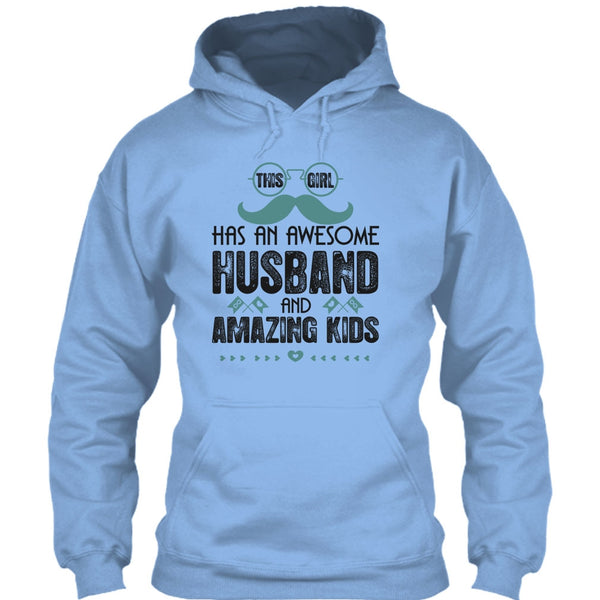 This Girl Has An Awesome Husband T Shirt, Amazing Kids T Shirt