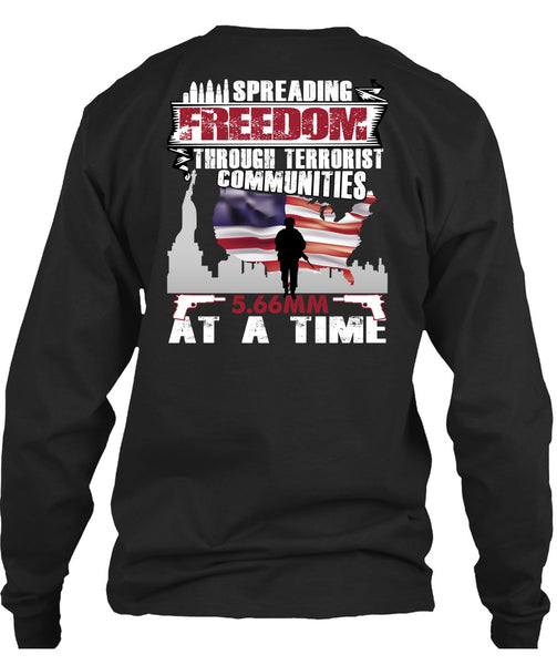 Spreading Freedom T Shirt, Being A Veteran T Shirt