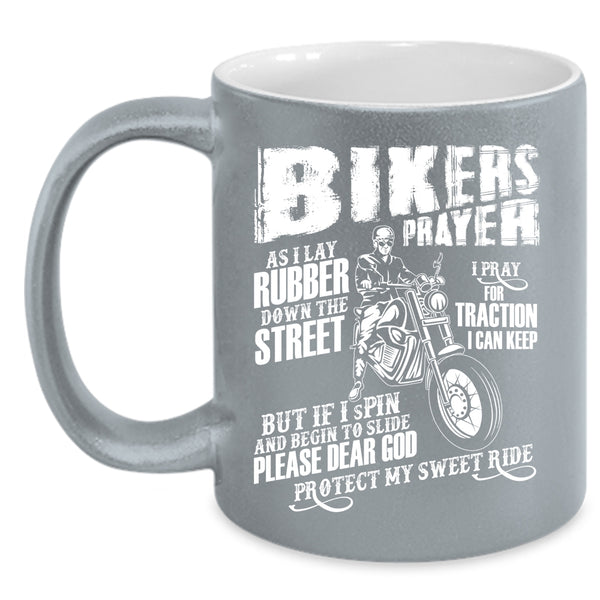 Biker's Prayer Coffee Mug, Cool Gift For Bikers Coffee Cup