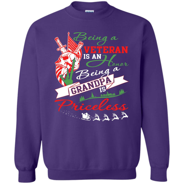 Being A Grandpa Is A Priceless T Shirt, Coolest Veteran Sweatshirt