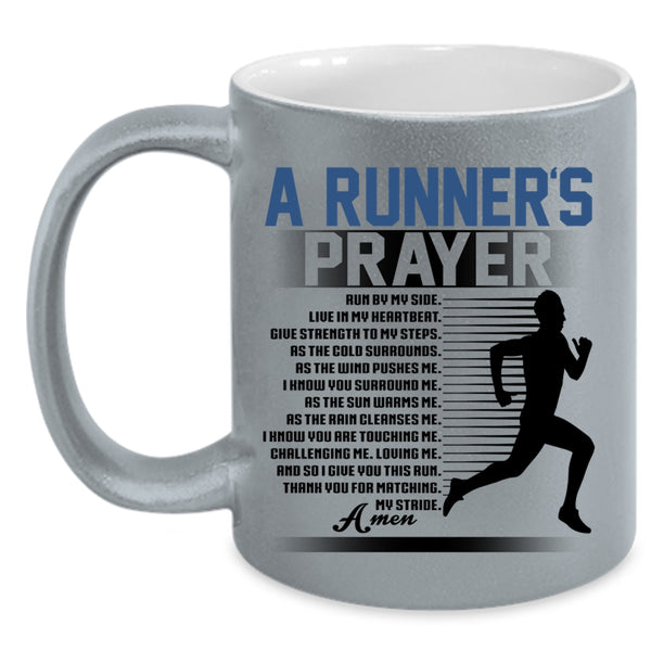 Best Gift For Runner Coffee Mug, A Runner's Prayer Accent Mug