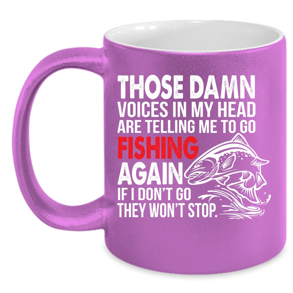 Go Fishing Coffee Mug, Cool Gift For Fisher Coffee Cup