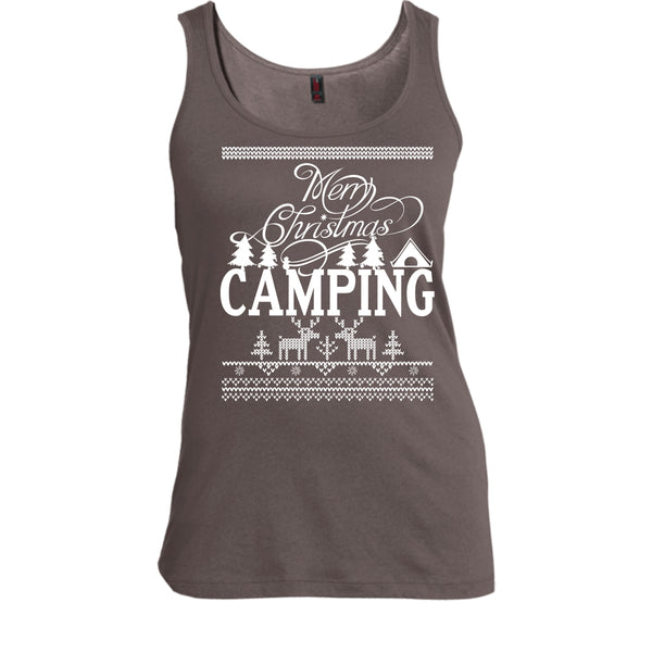 Merry Christmas Camping T Shirt, Coolest Camper Tank Top