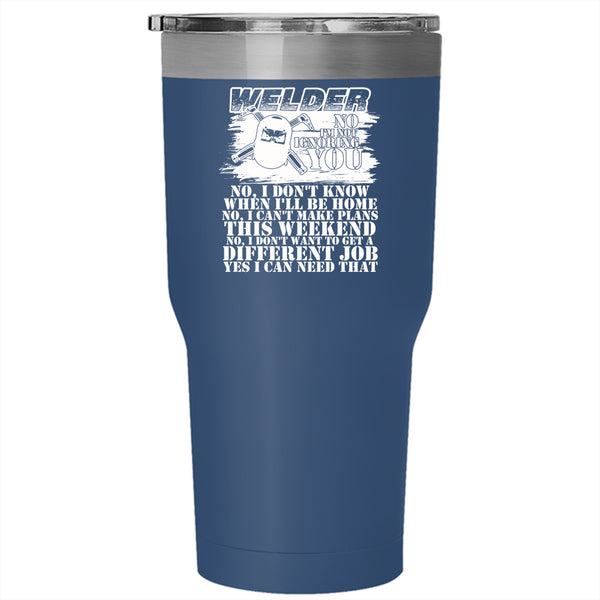 Welder Tumbler 30 oz Stainless Steel, Awesome Gift For Welders Travel Mug