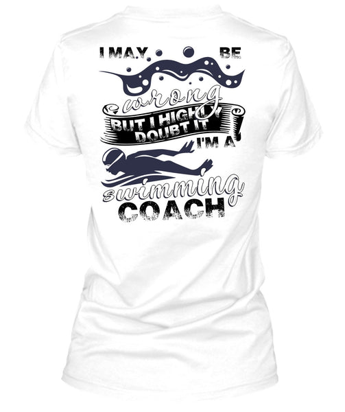 I'm A Swimming Coach T Shirt, I Love Swimming T Shirt