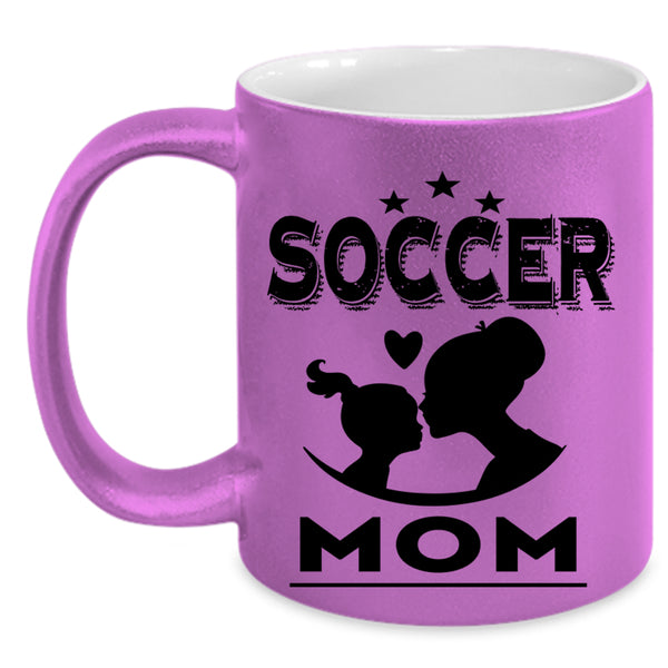 Cool Gift For Mom Coffee Mug, Soccer Mom Accent Mug