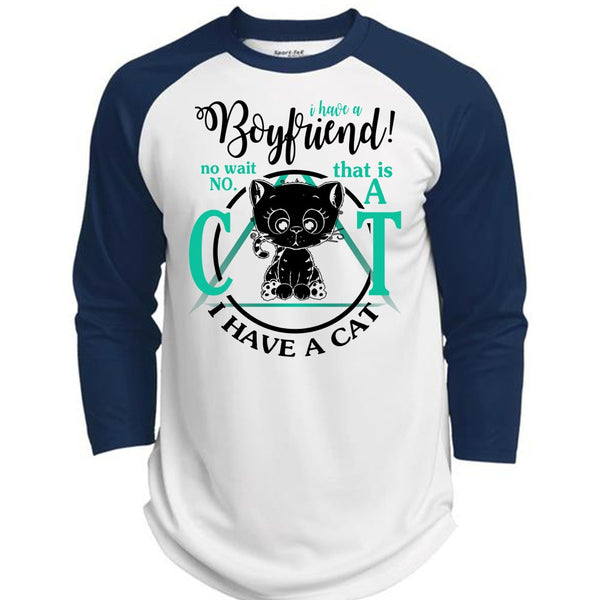 I Have A Boyfriend T Shirt, I Love My Cat T Shirt, Awesome T-Shirts  (Polyester Game Baseball Jersey)