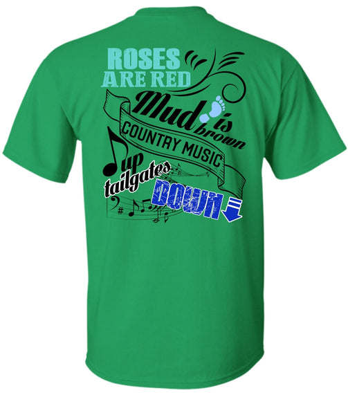 Roses Are Red T Shirt, I Love Music T Shirt