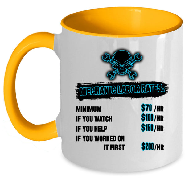Awesome Mechancis Coffee Mug, Mechanic Labor Rates Accent Mug