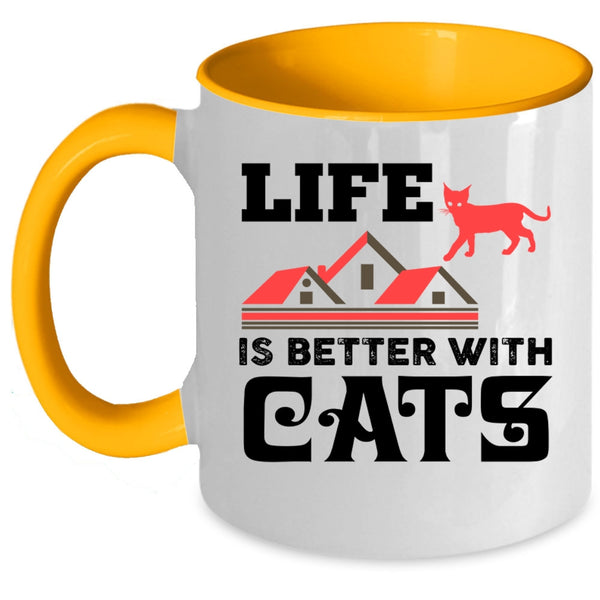 Life Is Better With Cats Cup, Lovely Cats Mug