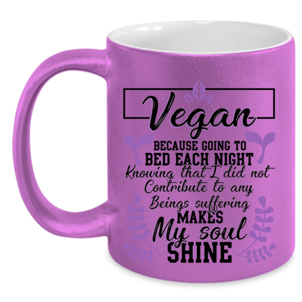 Cute Gift For Vegan Coffee Mug, Vegan Accent Mug