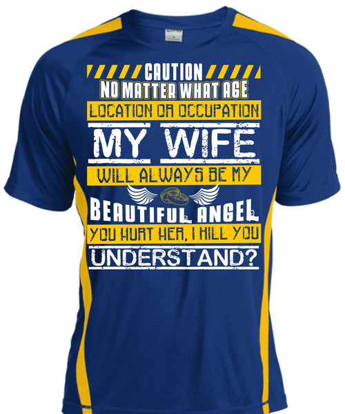 My Wife Will Always Be My Beautiful Angel T Shirt, You Hurt Her T Shirt, Cool Shirt