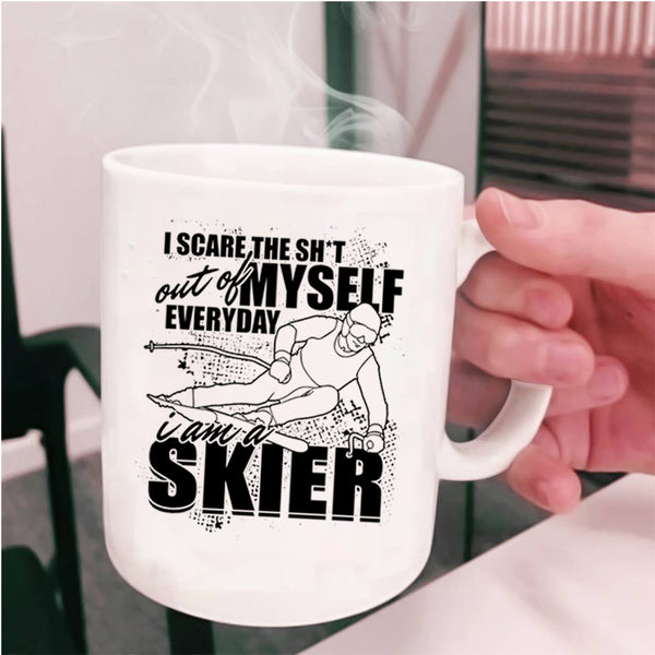 Funny Gift For Skier Coffee Mug, I Am A Skier Cup