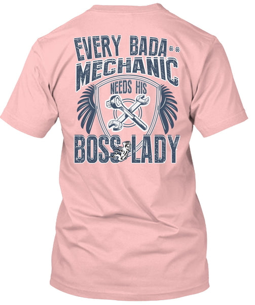 Mechanic Needs His Boss Lady T Shirt, I Love Mechanic T Shirt